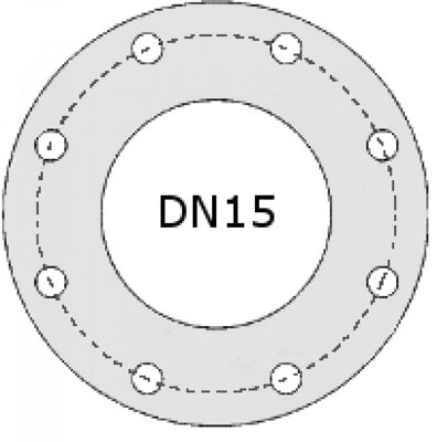 Flange DN15 1/2 Stainless steel solenoid and angle seat piston valves 2/2 way normally closed and normally open.