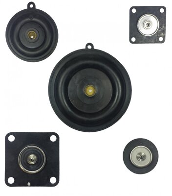 Solenoid spare diaphragms and seals manufactured from NBR, EPDM , Viton and PTFE to suit available in many different sizes to fit pressure assisted, assisted lift and direct acting solenoid valves.