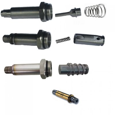 Spare Solenoid Armature Assemblies, 2/2 way normally closed; normally open and 3/2 way with NBR, Viton, EPDM or PTFE manufactured from Brass or Stainless Steel.