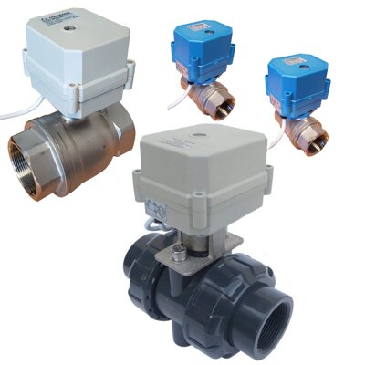 Clearance Motor actuated ball valves