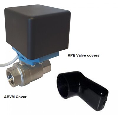 Protective RPE Solenoid Valve and ABVM Motor ball valve covers.