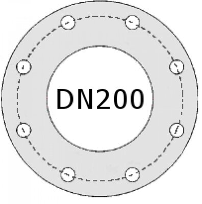 PN16 DN200 flange Gas solenoid valve to EN161 class A for use with Natural Gas, Propane Gas and Coke Gas as a safety shut off device or slam shut valve for gas power burners, atmospheric gas boilers, kilns and other gas applications.