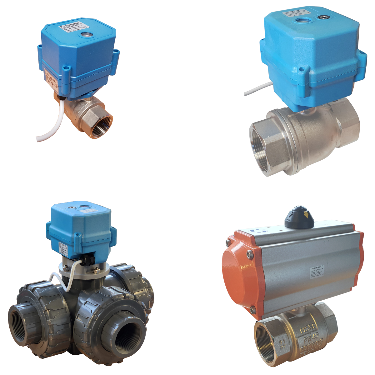 Motor + Air Actuated Valves