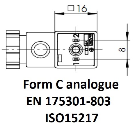 Form C DIN43650 analogue electrical connectors