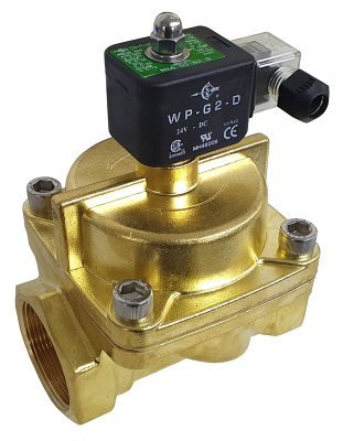 Solenoid valve world - 2 N/Closed Brass solenoid valve 0.5-10 Bar 