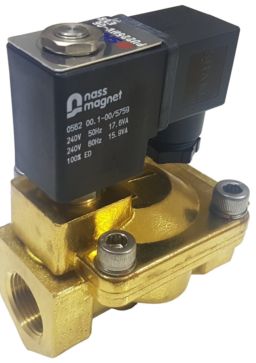 PU225H High pressure brass solenoid valve 0.5-25 Bar